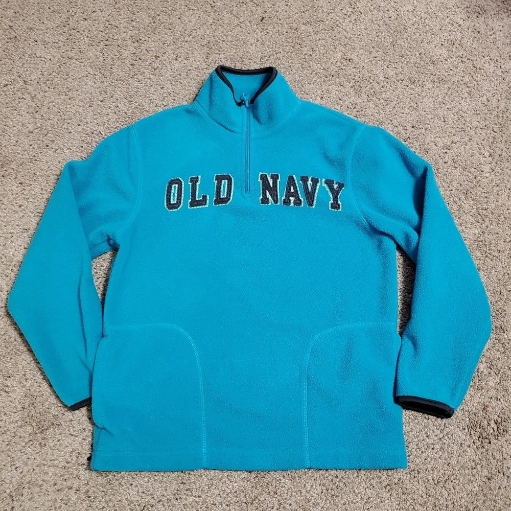 Old Navy Boy's Fleece Quarter Zipper Sweatshirt M